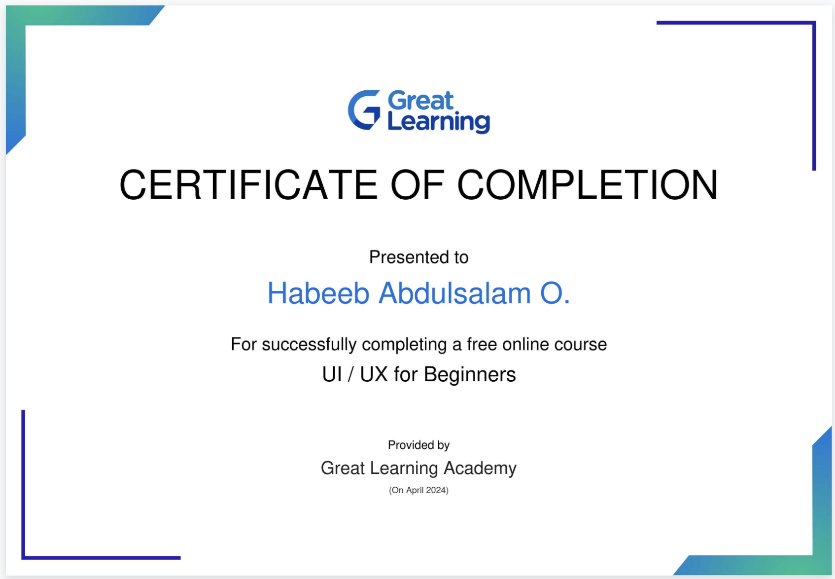 Certificate 2